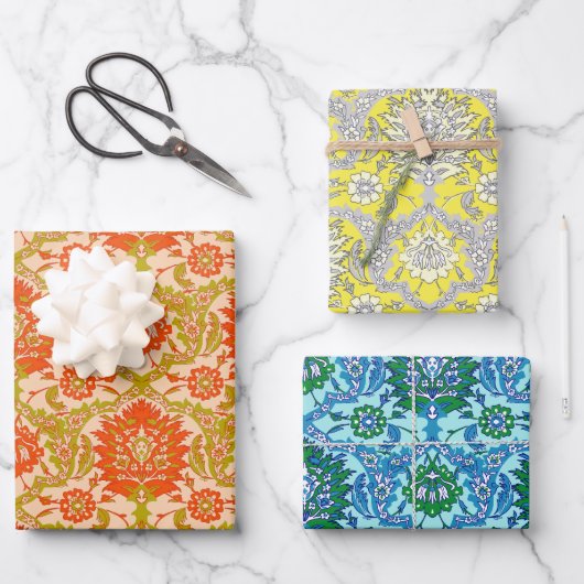 品揃えカラーダマスクプリントラッピング紙 ラッピングペーパーシート (正面)