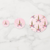 品揃えグリッターユニコーンスパークルバースデーパーティー コンフェッティ (裏面)