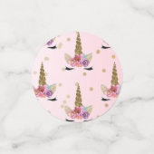 品揃えグリッターユニコーンスパークルバースデーパーティー コンフェッティ (スモール正面)