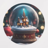 品揃え雪だるまシール ラベル (デザイン2)