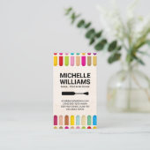品揃カラフルえ爪、 ネイル |爪、 ネイルブラシ 名刺 (スタンド正面)