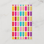 品揃カラフルえ爪、 ネイル |爪、 ネイルブラシ 名刺 (裏面)