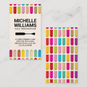 品揃カラフルえ爪、 ネイル |爪、 ネイルブラシ 名刺 (正面/裏面)