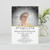 品格ある葬儀　エレガントなライフセレブレーション 招待状 (スタンド正面)