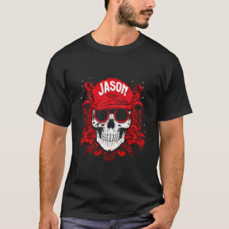 品目パーソナライズされたスカル(Jason Name) Tシャツ