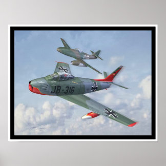 品種の進化： F-86とMe 262の形成 ポスター
