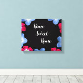 品種モデルブラックピンク キャンバスプリント (インサイチュ (ウッドフロア))