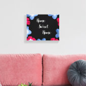 品種モデルブラックピンク キャンバスプリント (インサイチュ (リビング))