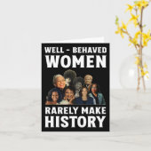 品行方正な女性が歴史を作ることはほとんどない カマラ・ハリス カード (黄色い花)