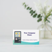 品質の自動販売機サービス 名刺 (スタンド正面)