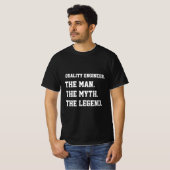 品質エンジニア男の神話の伝説 Tシャツ (正面フル)