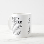 品質エンジニア コーヒーマグカップ (正面左)