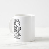 品質マネージャー コーヒーマグカップ (正面左)
