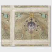 品質ヴィンテージチャート – 月のギフトのラップのフェーズ ラッピングペーパー (フラット)