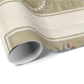 品質ヴィンテージチャート – 月のギフトのラップのフェーズ ラッピングペーパー (ロールコーナー)