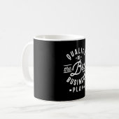 品質事業最高の計画 コーヒーマグカップ (正面左)