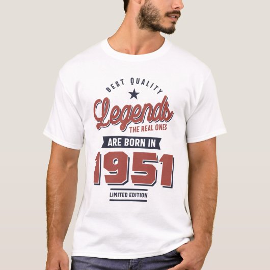 品質伝説実在1951年に生まれある Tシャツ (正面)