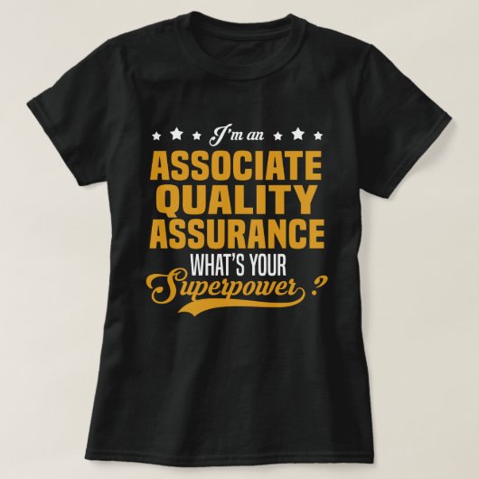 品質保証の関連付け Tシャツ (デザイン正面)