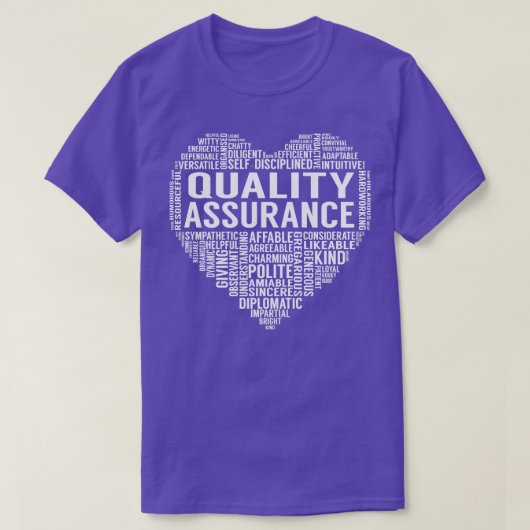 品質保証ハート Tシャツ (デザイン正面)