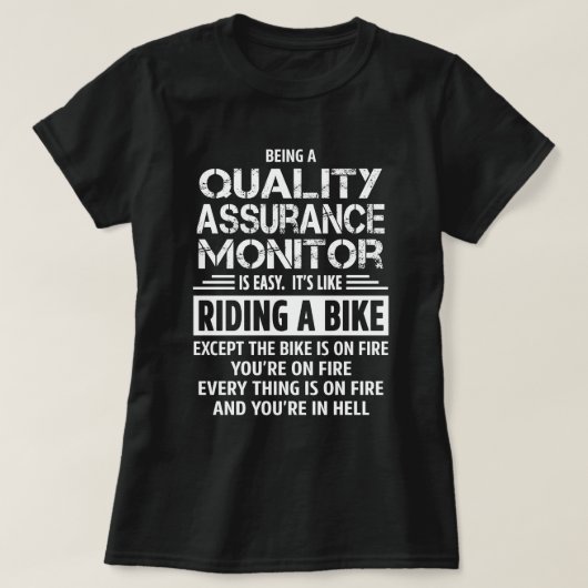 品質保証モニター Tシャツ (デザイン正面)