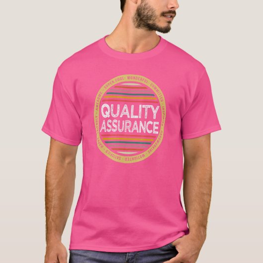 品質保証 職業 誕生日 Tシャツ (正面)