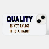 品質引用文、品質は行為ではない習慣である Case-Mate iPhoneケース (裏面 (横))