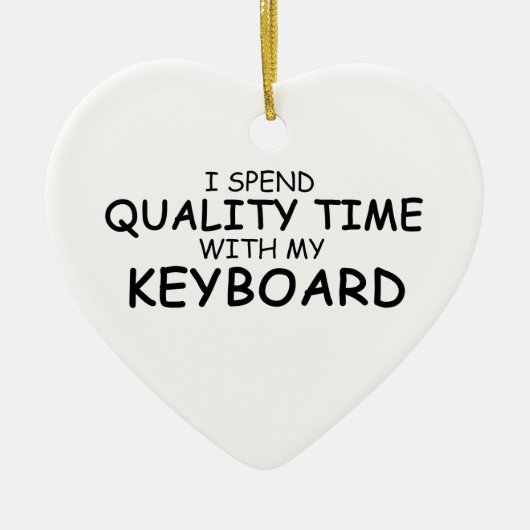 品質時間キーボード セラミックオーナメント (正面)