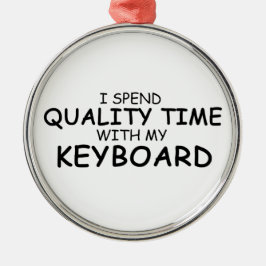 品質時間キーボード メタルオーナメント