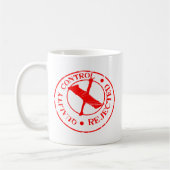 品質管理の棄却物 コーヒーマグカップ (左)