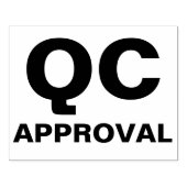 品質管理生産用QC承認スタンプ ラバースタンプ (インプリント)