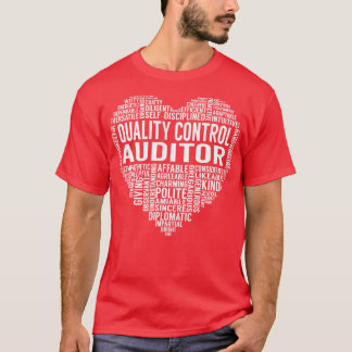 品質管理監査員 ハート Tシャツ