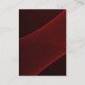 品質赤茶色モノグラモダンムユニーク 名刺 (裏面)