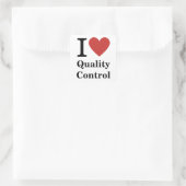 品質❤️管理ステッカーが好き スクエアシール (バッグ)