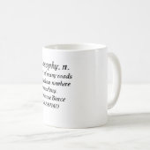 哲学に関するアンブロス・ビアーチェ コーヒーマグカップ (正面右)