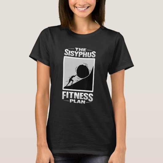 哲学のデザインSisyphus Philosophy Studden Tシャツ (正面)