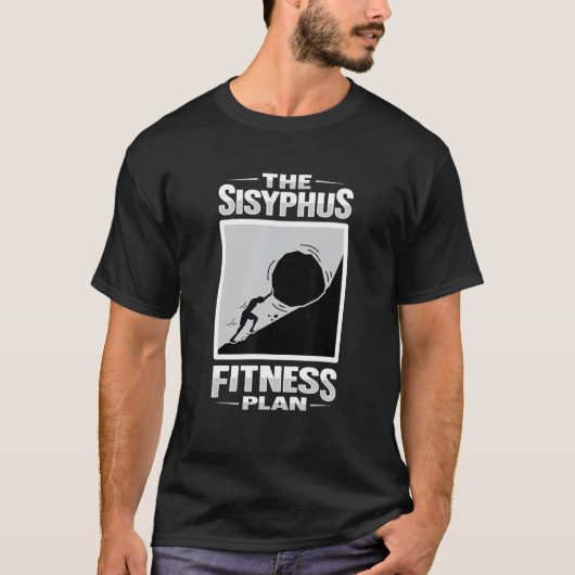 哲学のデザインSisyphus Philosophy Studden Tシャツ (正面)