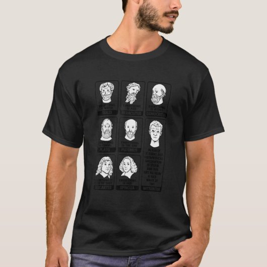 哲学のミームデザインProviolator_1 Tシャツ (正面)