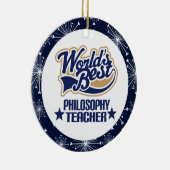哲学の先生のギフトのオーナメント セラミックオーナメント (右)
