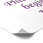 哲学の始疑問に思まり-疑問に思引用文 ポスター (角)