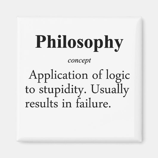 哲学の定義 マグネット (正面)