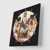 哲学の寓意 スクエア壁時計 (傾斜)