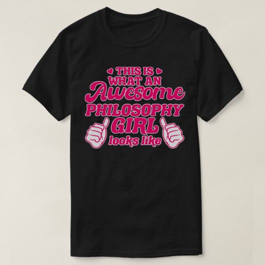 哲学の少女 Tシャツ (デザイン正面)