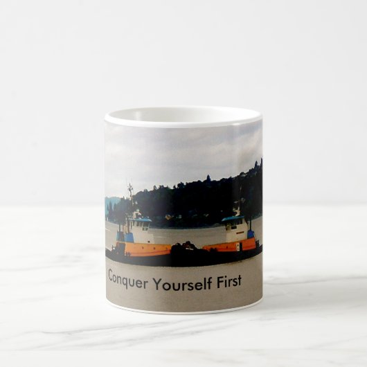 哲学の引っ張りのマグ コーヒーマグカップ (中央)