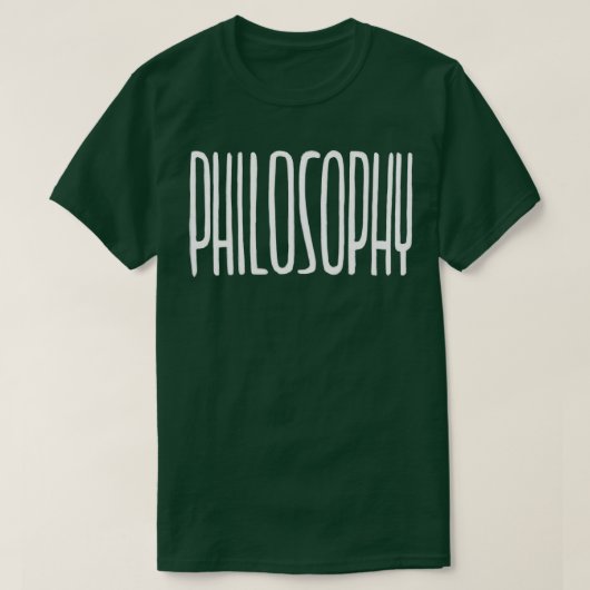 哲学の手書きフォント Tシャツ (デザイン正面)