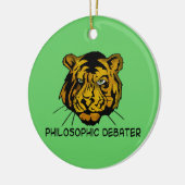 哲学の討論者 セラミックオーナメント (左)