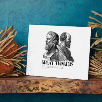 哲学アートプリント – プラトンとソクラテス フォトプラーク