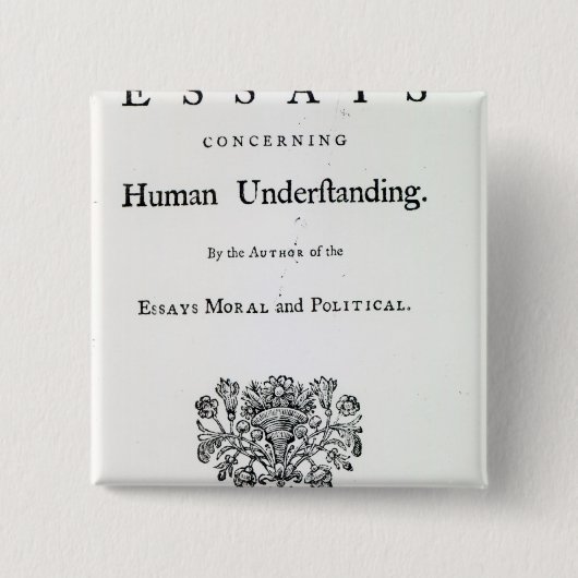 「哲学エッセイのTitlepage 缶バッジ (正面)