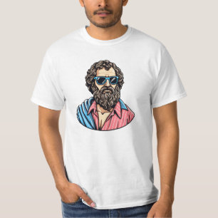 哲学カジュアルクールの顔 Tシャツ