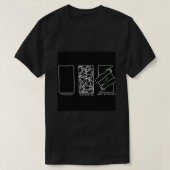 哲学ニヒリズム不条理実存主義エッセン Tシャツ (デザイン正面)