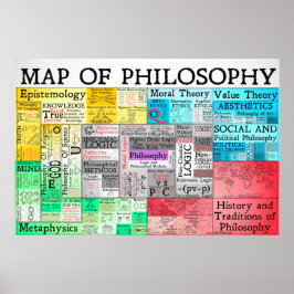 哲学ポスターの地図 ポスター